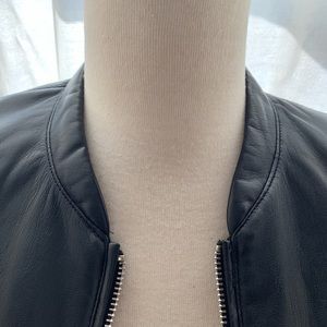 Zara - black leather jacket